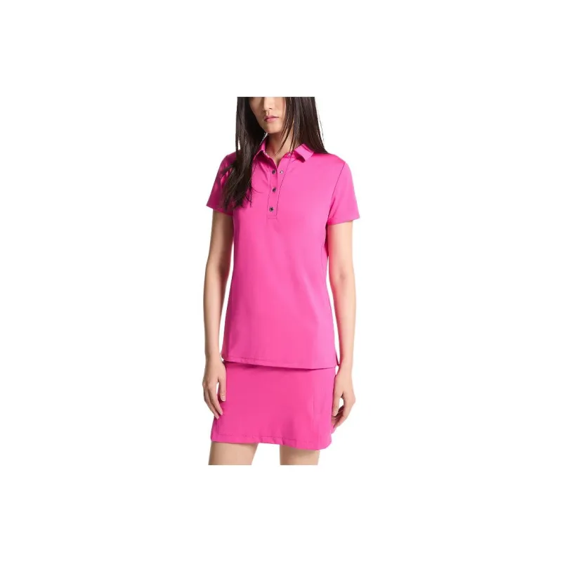 MICHAEL KORS Golf Tech Performance Polo Shirt Polo Shirt Women's Pink-0