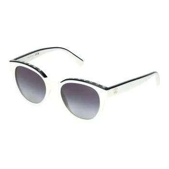CHANEL Acetate Butterfly Sunglasses Women's White