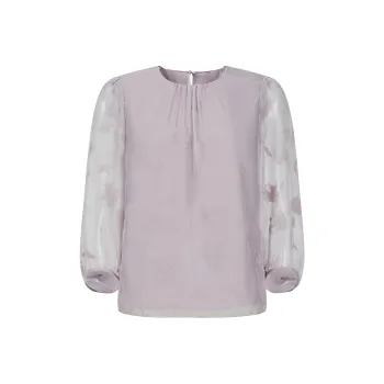 JZ. ANNAKRO Chiffon Shirt Women's Light Purple