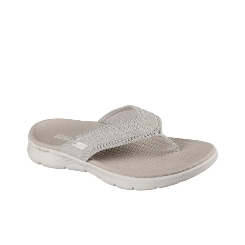 Skechers GOWALK Flip Flops Women's Gray-2