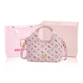 MESUCA Sanrio Collaboration Kitty Series PU Shoulder Bag, Crossbody Bag, Handbag Women's Multicolor
