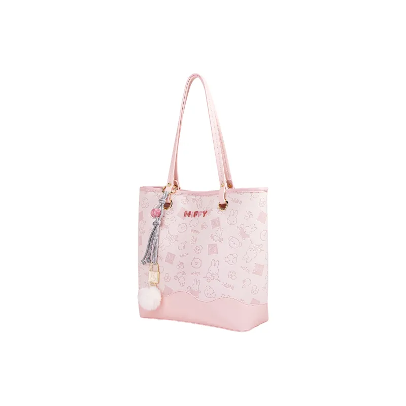 Miffy Pu Shoulder Bag Women's Ecru/Pink-11