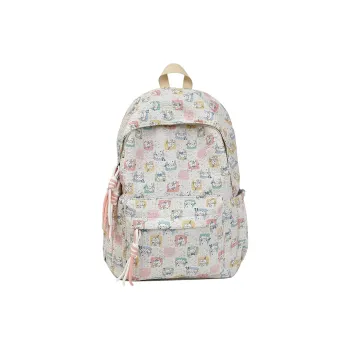 Yalu Nylon Backpack Unisex Puppy/Block/Monkey