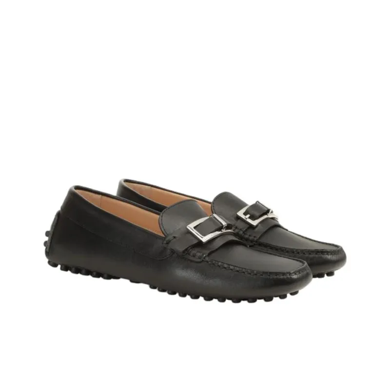 SERGIO ROSSI Sr Nora Gommino Loafers Women's Black-2