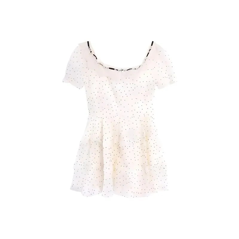CZMO Short Sleeved Dress Women's White-1