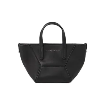 Brunello Cucinelli Calfskin Crossbody Handbag Mini Women's Black