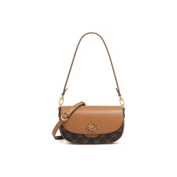 COOGI Cow Leather Shoulder Bag Regular Women's Ecru/Coffee