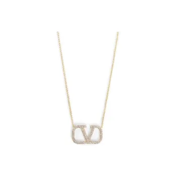 Valentino Brass, Glass Necklaces Unisex Gold