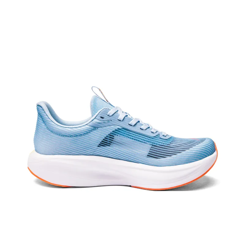 TEPOR Running Shoes Unisex Low Top Misty Blue/Dusk Cloud White/Gradient Black/Ice Blue Pink/Starburst Orange/Duorolan-39