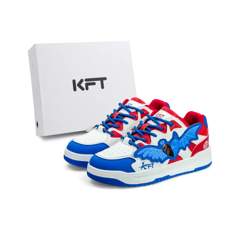KFT Heart Wings Anti-Slip And Wear-Resistant Height Increasing Low-Top Skateboard Shoes Unisex-0