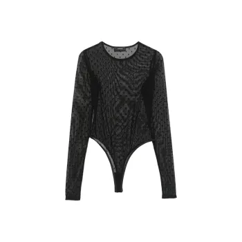 WARDROBE.NYC Polka dot Bodysuit