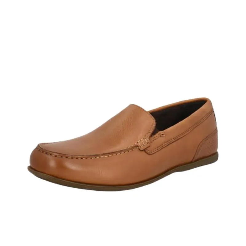 ROCKPORT MALCOM SLIP ON Boat Shoes Men's Tan-1