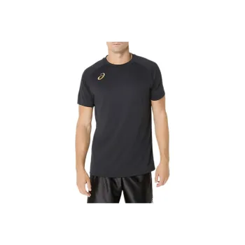 Asics T Shirt Unisex Black Gold