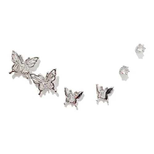 VIVIWELL Copper+S925 Sterling Silver Stud Earrings Women's