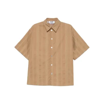 MSGM Embroidered Shirt