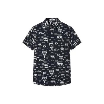 KARL LAGERFELD Shirt Men's Black