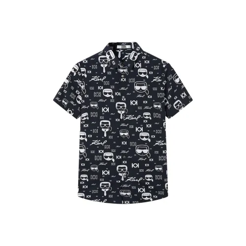 KARL LAGERFELD Shirt Men's Black