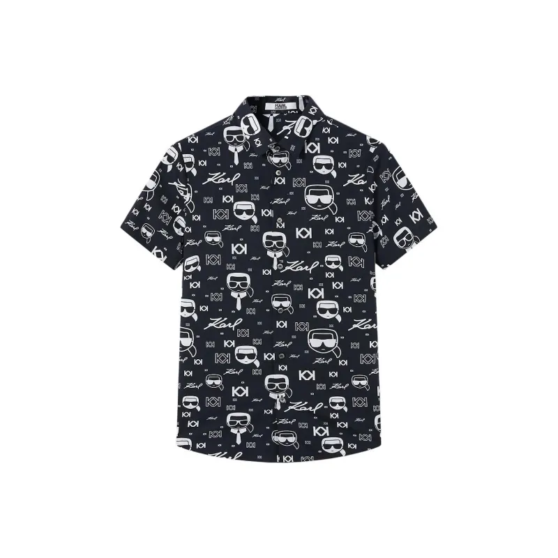 KARL LAGERFELD Shirt Men's Black-0