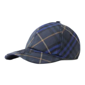 Burberry Polyester, Cotton Baseball Caps Men's Blue