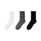 White, Dark Heather Gray, Black