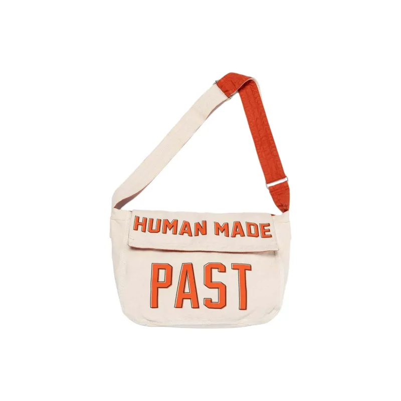 HUMAN MADE Cotton Messenger Bag, Crossbody Bag Small Size Unisex Red-2