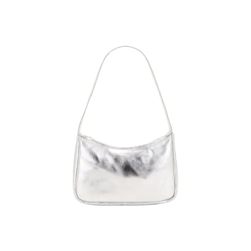 ST. AGNI Leather Handbag, Shoulder Bag Women's Silver