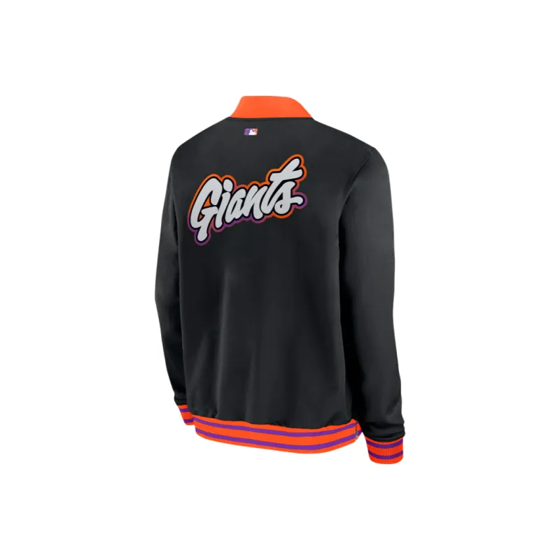 Nike San Francisco Giants Authentic Collection City Connect Men's Nike Mlb Full Zip Bomber Jacket-1