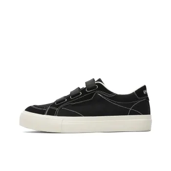 KAISER Canvas Shoes Men Low Top Black/Burgundy/Blue