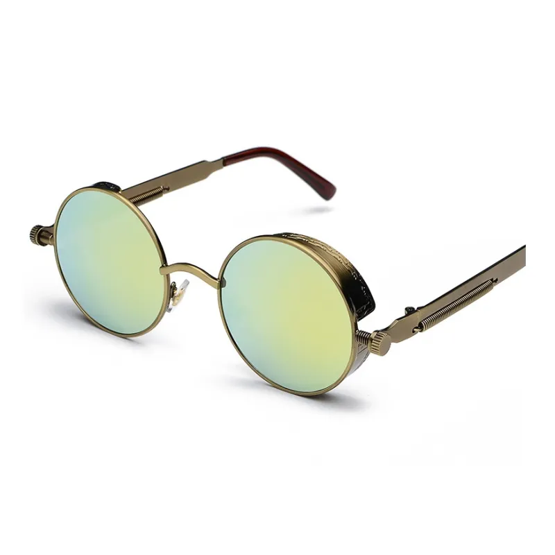 SOMAN Metal Round Sunglasses Unisex-9