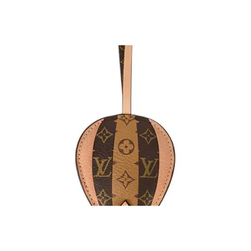 LOUIS VUITTON Cow Leather With Monogram Canvas Bag Accessory Women's Brown-2