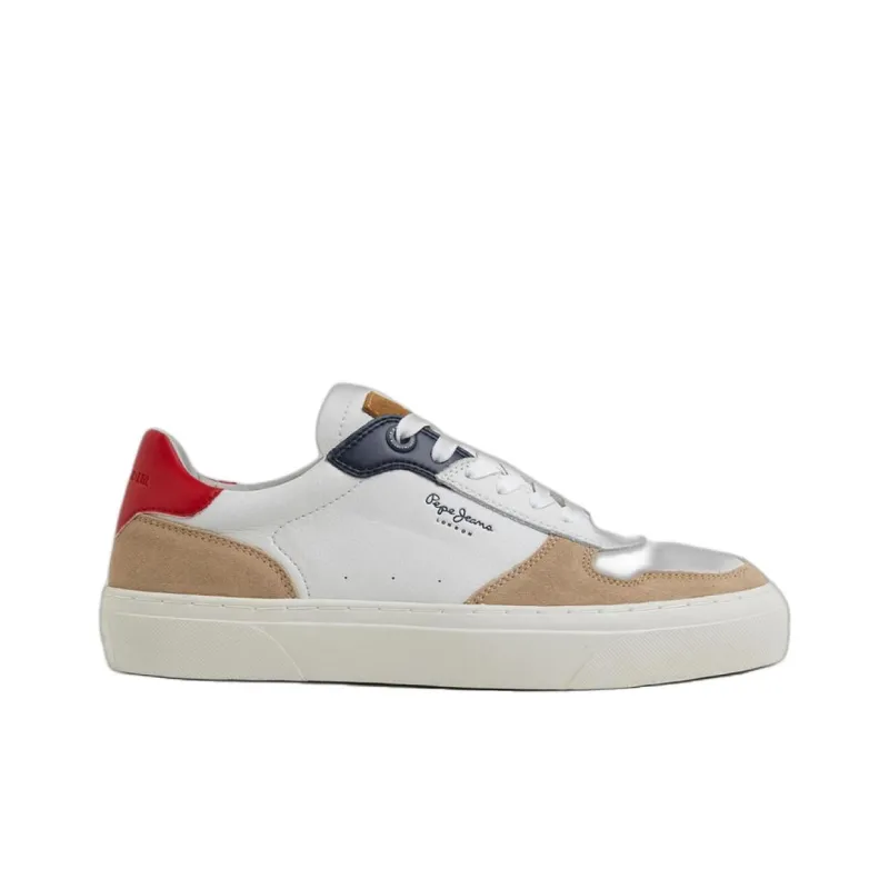 Pepe Jeans Yogi Street 3.0 Abrasion Resistant Low Top Skateboard Shoes Men's White-1