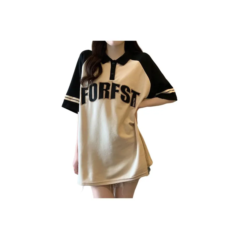 JECCI FIVE T Shirt Women's Apricot & Black-0