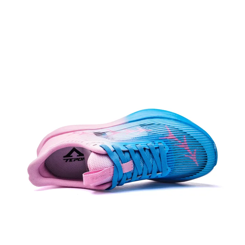 TEPOR Running Shoes Unisex Low Top Misty Blue/Dusk Cloud White/Gradient Black/Ice Blue Pink/Starburst Orange/Duorolan-26