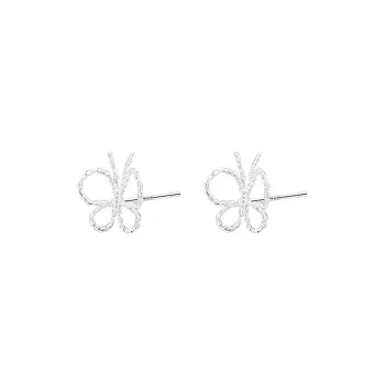 EAR PARTNER 999 Fine Silver Stud Earrings Women's