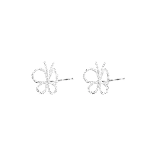 EAR PARTNER 999 Fine Silver Stud Earrings Women's