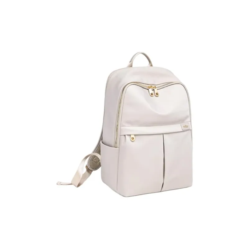 GOLDLION Fabric Backpack Medium Size Women's Black/Apricot-8