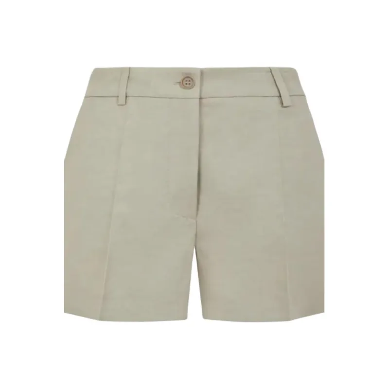 PAROSH Casual Shorts Women's Beige-4