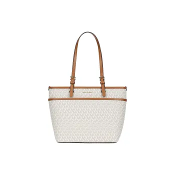 MICHAEL KORS Polyester Tote Bag, Shopping Bag, Shoulder Bag Medium Size Women's Vanilla