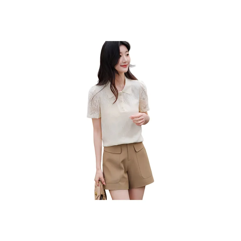Like The Age Of Water Shirt Women's Apricot-0