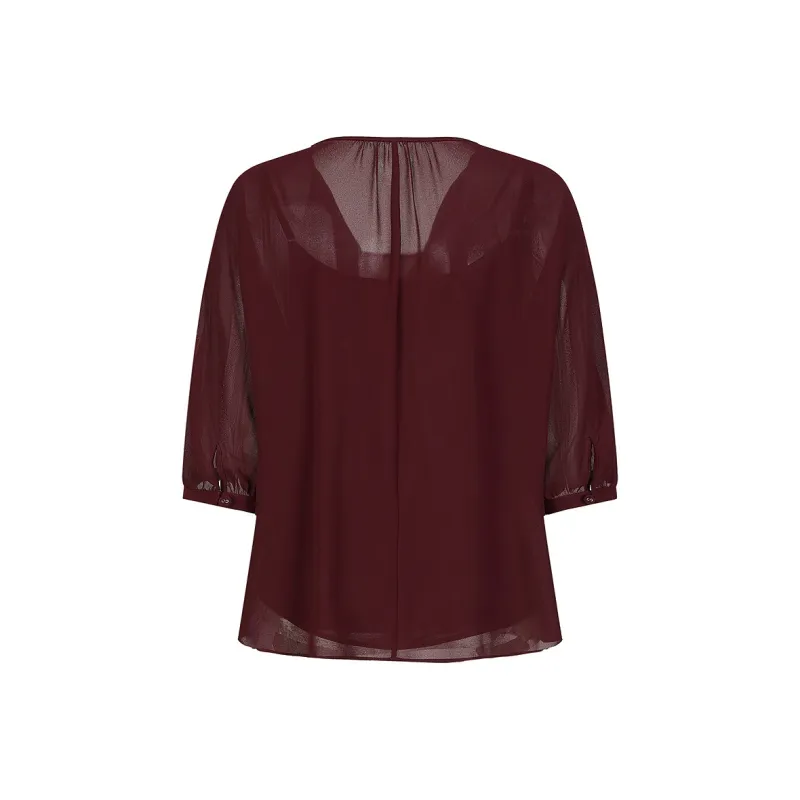 JZ. ANNAKRO Chiffon Shirt Women's-1