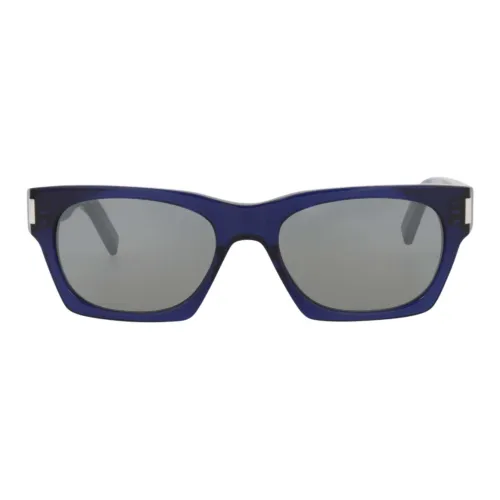 SAINT LAURENT Square Frame Recycled Acetate Sunglasses