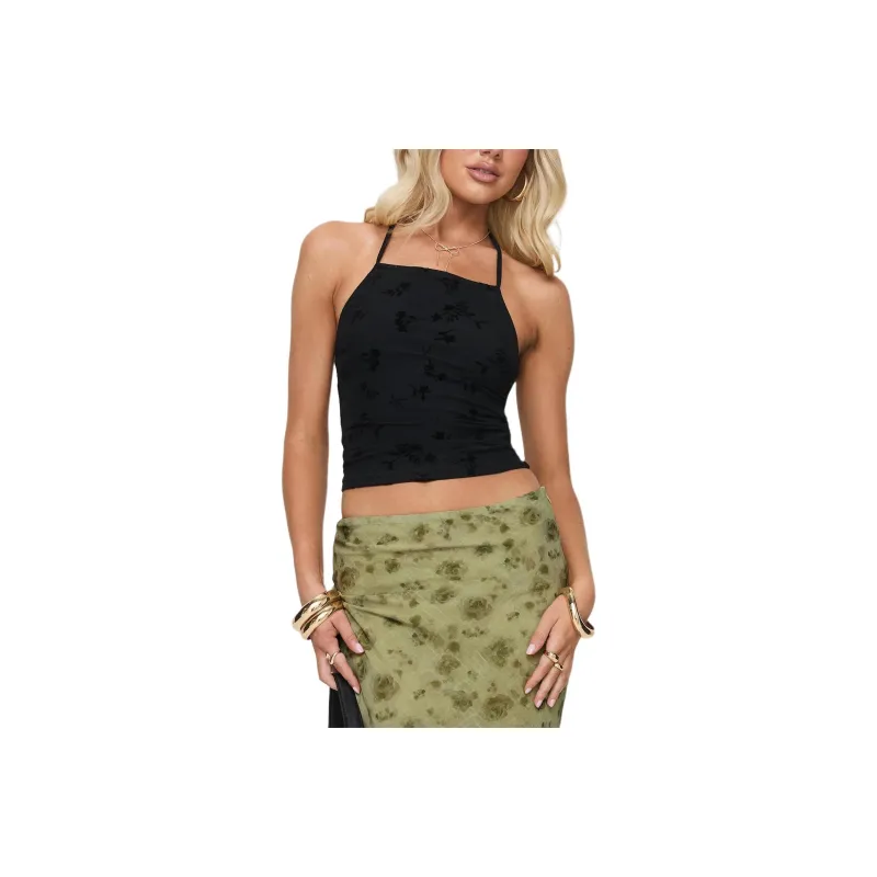 PRINCESS POLLY LUCCAR TOP Camisole Women's Black-0