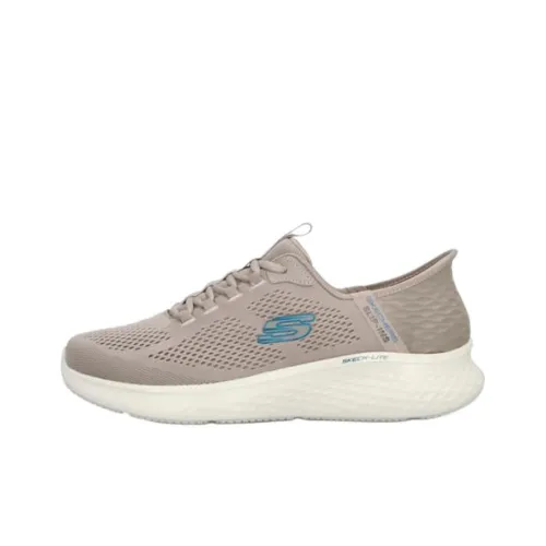 Skechers Sport Cushioning And Breathable Low Top Casual Shoes Men's Light Brown