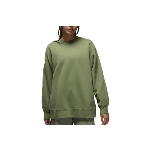 JORDAN Flight Sweatshirts Women's Light Olive