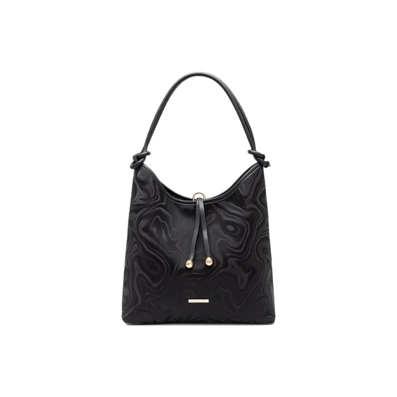 CLEVER& KETCH PU Shoulder Bag Women's Pink/Ecru/Black-7