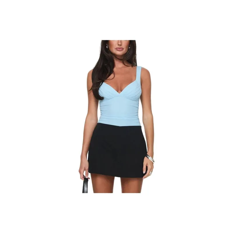 PRINCESS POLLY MORGANE MESH BODYSUIT Bodysuits Women's BLUE/Blue-0