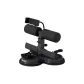 Black[Upgraded Suction Cup/Adjustable Phone Stand]