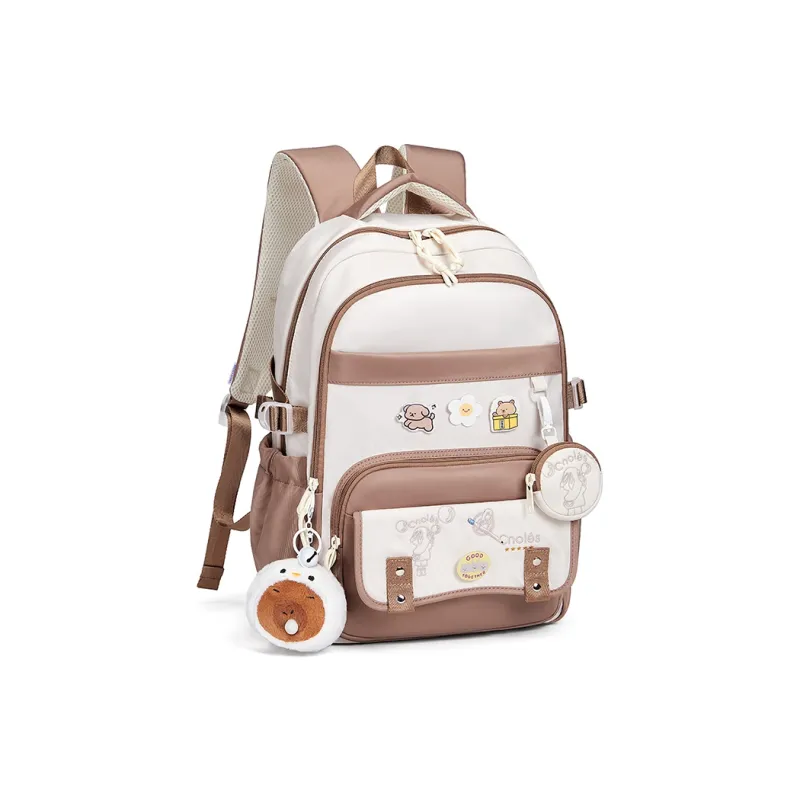 CNOLES Fabric Backpack Large Size Women's Multicolor-19