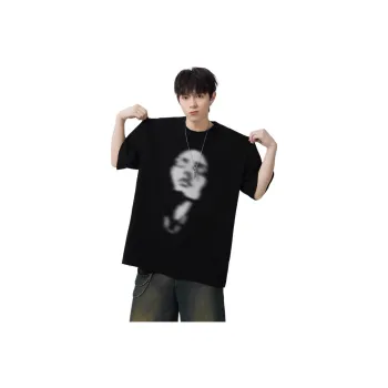 PAINT STAIN T Shirt Unisex Black