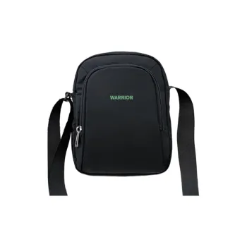 Warrior Polyamide With Nylon Shoulder Bag, Crossbody Bag Small Size Unisex Simple Black